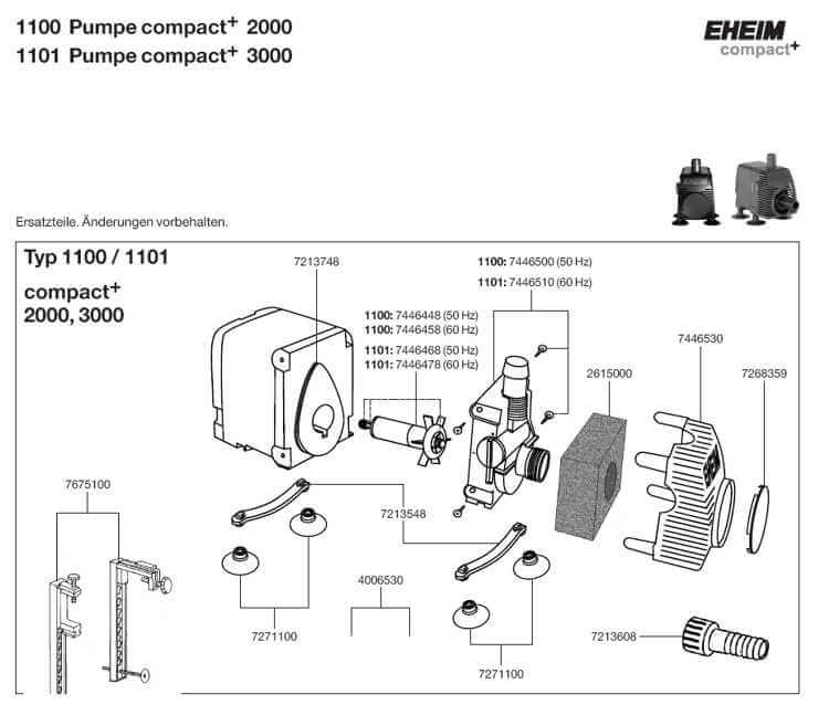 Eheim_Explosionszeichnung_Compact+_Pumpe_1100_1101 Eheim_Explosionszeichnung_Compact+_Pumpe_1100_1101