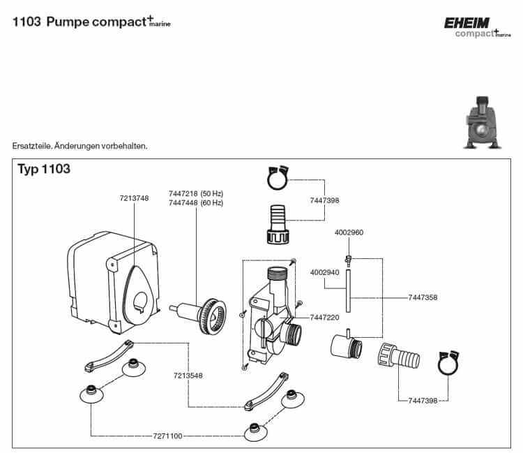 Eheim_Explosionszeichnung_Compact+_Pumpe_marine Eheim_Explosionszeichnung_Compact+_Pumpe_marine