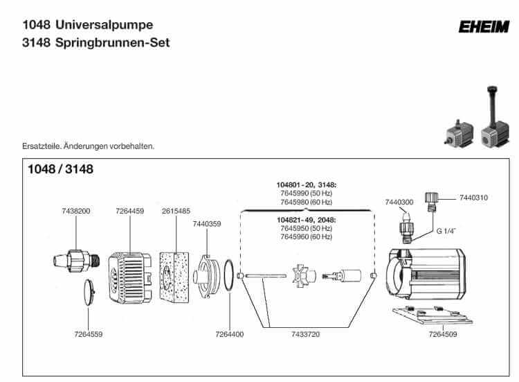Eheim_Explosionszeichnung_Universalpumpe_1048_3148 Eheim_Explosionszeichnung_Universalpumpe_1048_3148